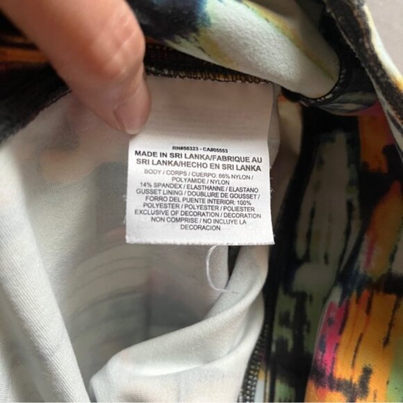 Nike Dri Fit Multicolor running workout yoga leggings Sz S - Picture 6 of 11